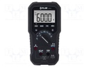 Digital multimeter; LCD (6000),with a backlit; VDC: 600m/600V