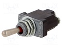 Switch: toggle; Pos: 2; SPST; OFF-ON; 6A/230VAC; 20A/28VDC; -40÷71°C
