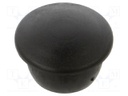 Accessories: stopper; H: 8.5mm; push-in; Flange dia: 19mm; black