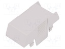 Cover; for enclosures; UL94HB; Series: EH 35; Mat: ABS; grey; 35mm
