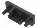 Cap for LED profiles; black; ABS; Application: SURFACE10