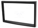 Radio mounting frame; Citroën,Fiat,Peugeot; 2 DIN; black