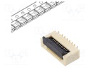 Connector: FFC/FPC; 30V; PIN: 12; vertical; SMT; gold-plated; 0.5A
