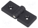 Hinge; Width: 84mm; technopolymer (PA); black; H: 36mm