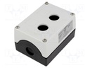 Enclosure: for remote controller; X: 85mm; Y: 114mm; Z: 64mm; black