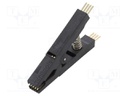 Test clip; black; gold-plated; SO8,SOIC8,SOJ8; 10mm; max.150°C