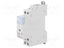 Contactor: 2-pole installation; NO x2; 24VAC; 25A; DIN; SM400