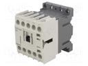 Contactor: 3-pole; NO x3; Auxiliary contacts: NC; 230VAC; 6A; DIN