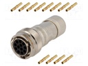 Connector: circular; Series: RT360; plug; female; crimped; PIN: 12