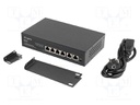 Switch Ethernet; Fast Ethernet; black; 100Mbps; 250m; 60W