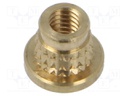 Threaded insert; brass; M4; BN: 37898; L: 5.6mm; MULTISERT®
