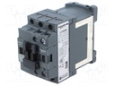 Contactor: 3-pole; NO x3; Auxiliary contacts: NC; 24VDC; 25A; 690V