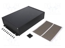 Enclosure: shielding; X: 191mm; Y: 280mm; Z: 68mm; aluminium; black
