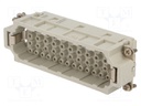Connector: HDC; contact insert; male; C146,heavy|mate EE; PIN: 46
