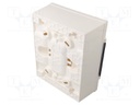 Enclosure: for modular components; IP40; wall mount; white