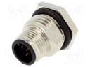 Socket; M12; PIN: 5; male; A code-DeviceNet / CANopen; THT; IP68