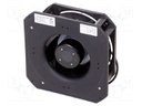 Fan: EC; radial; 230VAC; 225x225x85mm; 972m3/h; ball; 4200rpm; IP54