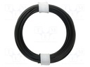 Wire; stranded; Cu; 1x0,14mm2; PVC; black; 60V; -10÷85°C; 10m
