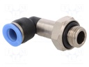 Push-in fitting; angled; G 1/8"; -0.95÷10bar; 6mm