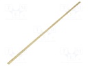 Earthing strip; copper; W: 15mm; L: 1000mm; for enclosures; D: 3mm