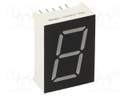 Display: LED; 7-segment; 20.4mm; 0.8"; No.char: 1; RGB; anode