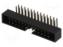Socket; IDC; male; PIN: 26; angled 90°; THT; gold flash; 2mm