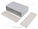 Enclosure: multipurpose; with panel; TEKAL; X: 167mm; Y: 110mm; grey