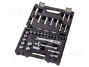Wrenches set; socket spanner; Mounting: 3/8"; Beta Worker; 33pcs.