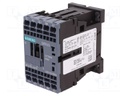 Contactor: 3-pole; NO x3; Auxiliary contacts: NO; 230VAC; 9A; 3RT20