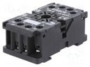 Relays accessories: socket; PIN: 8; DIN,panel