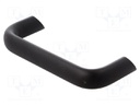 Handle; Mat: aluminium; black; H: 48mm; L: 141mm; W: 20mm