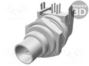 Connector: circular; socket; male; PIN: 4; gold-plated; 3A; IP65