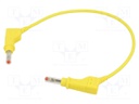 Connection cable; 32A; 4mm banana plug-4mm banana plug; yellow