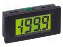 Panel; LCD 3,5 digit 8,25mm,with a backlit; VDC: 0÷200mV