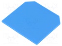 End/partition plate; Application: SAK4,SAK6; blue