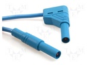 Test lead; PVC; 1m; blue; 16A; 1kV; Cond.cross sec: 1mm2