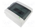Enclosure: for modular components; IP65; light grey; No.of mod: 9