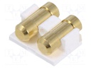 Connector: PCB to PCB; PIN: 2; gold-plated; SMT; female; on PCBs