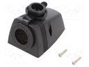 Car lighter socket adapter; car lighter socket x1; black