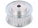 Belt pulley; T5; W: 16mm; whell width: 27mm; Ø: 39mm; aluminium; ZRS