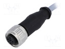 Plug; M12; PIN: 3; female; A code-DeviceNet / CANopen; 10m; cables