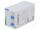 Timer; 1s÷100h; DPDT; 250VAC/8A; 24÷240VAC; 24VDC; DIN; 20÷60°C