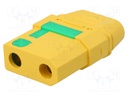 Plug; DC supply; XT90; female; PIN: 2; for cable; soldered; 40A; 500V