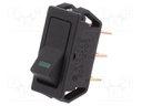 ROCKER; SPST; Pos: 2; OFF-ON; 20A/12VDC; black; LED 12VDC,point