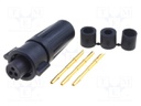Connector: circular; Series: EN2; plug; female; soldering; PIN: 3