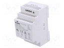Power supply: switched-mode; for DIN rail; 60W; 48VDC; 1.25A; 3kV