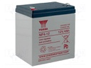 Re-battery: acid-lead; 12V; 4Ah; AGM; maintenance-free