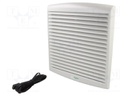 Fan: AC; axial; 230VAC; 165m3/h; 50dBA; IP54; 268x248x104mm