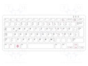 Keyboard; USB A-USB B micro cable,keypad; Colour: white-red