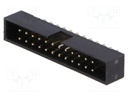 Socket; IDC; male; PIN: 24; straight; THT; gold-plated; 2mm